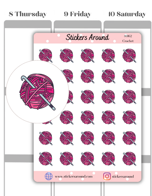 Crochet Icon Planner Sticker