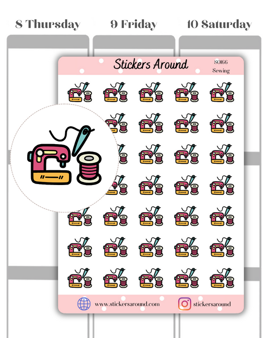 Sewing Icon Planner Sticker