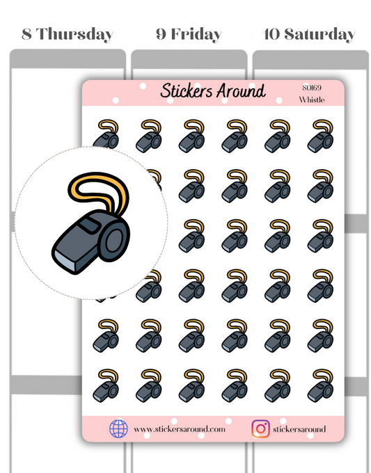 Whistle Icon Planner Sticker