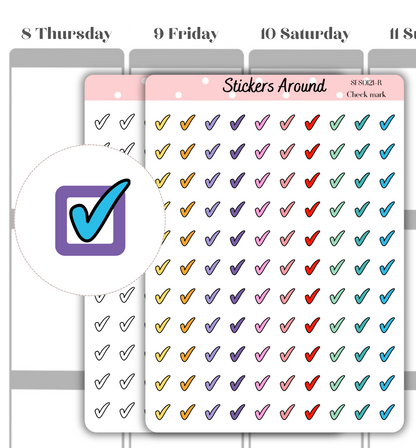 Mini Check Mark Icon Planner Sticker