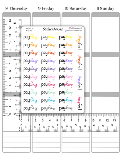 Payday Duo Font Script Planner Sticker