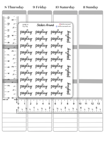 Payday Duo Font Script Planner Sticker