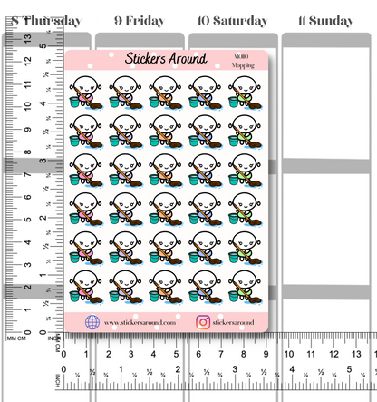 Mopping Planner Sticker