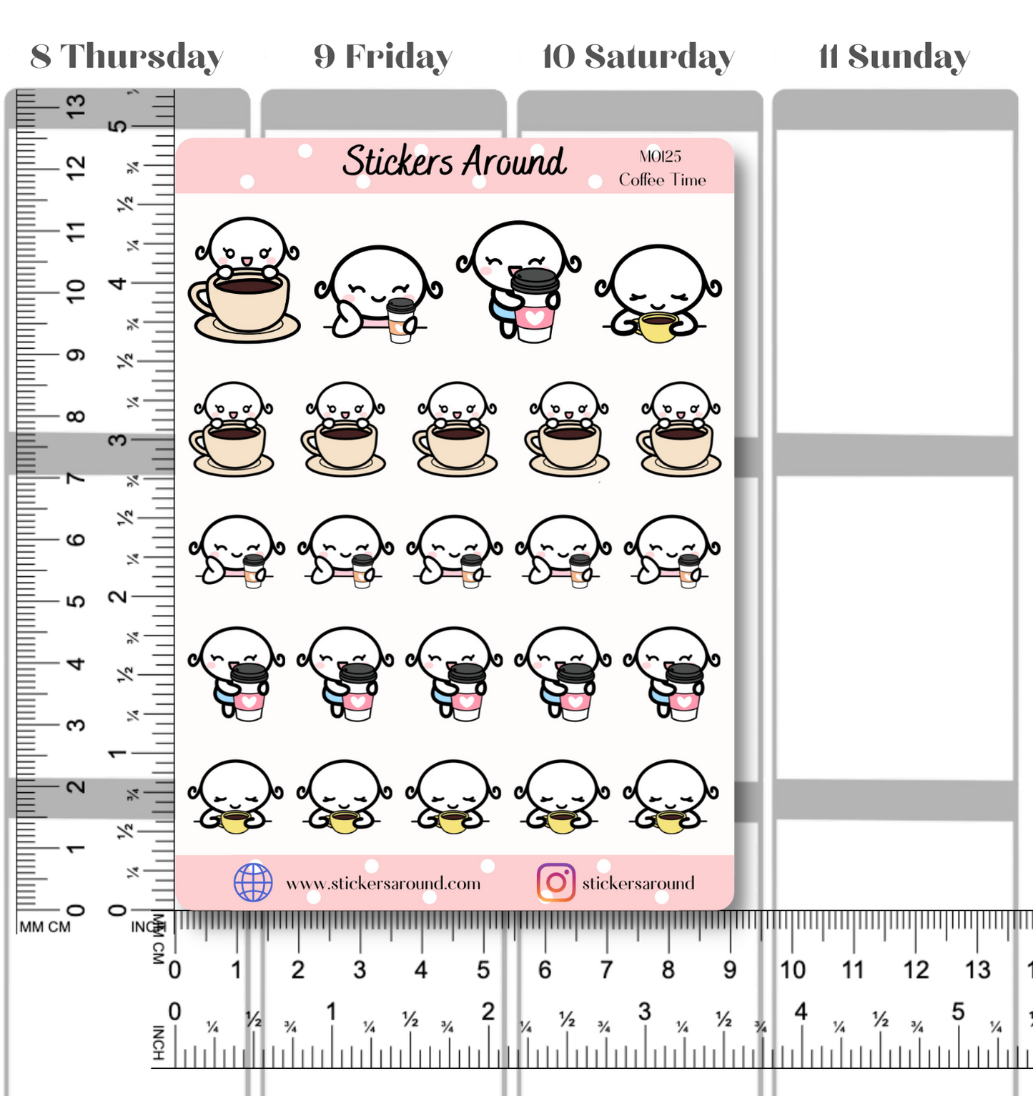 Coffee Time Planner Sticker