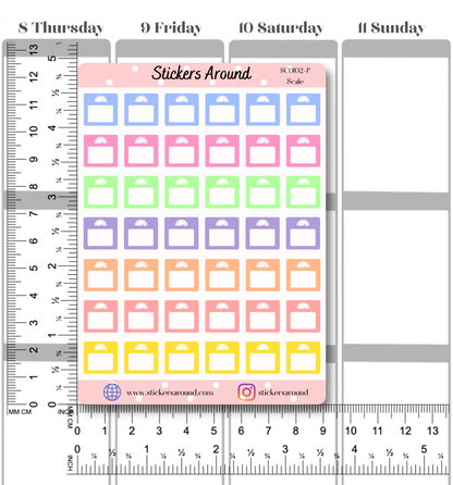 Weight Scale Tracker Planner Sticker