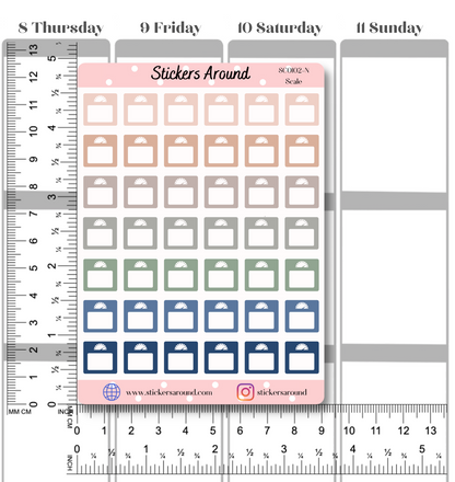 Weight Scale Tracker Planner Sticker