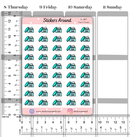 Face Cream Planner Sticker